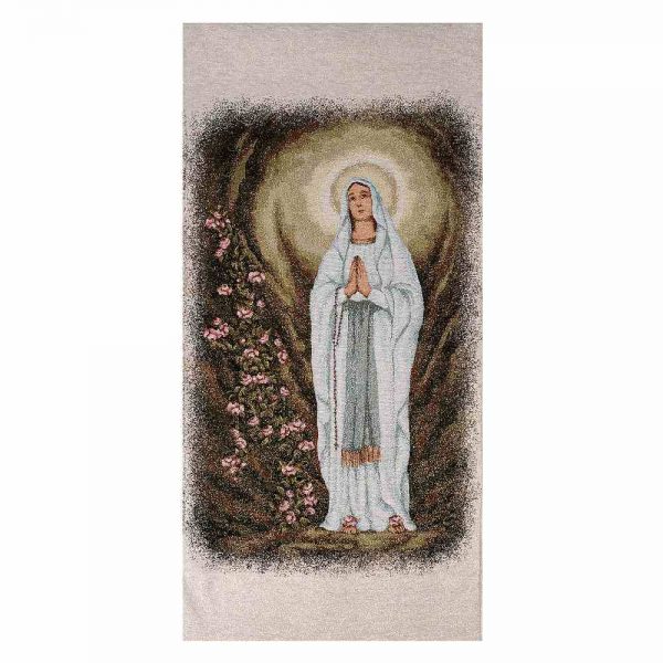 Coprileggio misto cotone Madonna di Lourdes