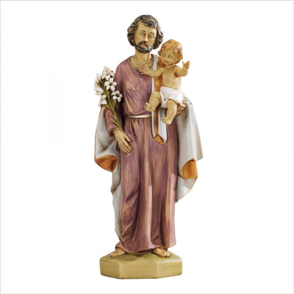 Statua San Giuseppe cm 50 dipinta a mano