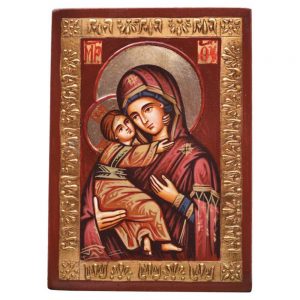 icona madonna con bambino cornice oro