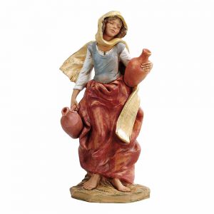 statua donna con anfore per presepe