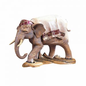 statua elefante per presepe natalizio cm 19
