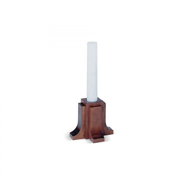 candeliere da altare in legno di faggio