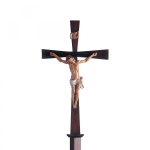 croce astile completa in legno massello