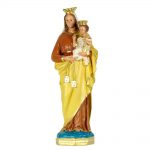 Statua  Madonna del Carmine gesso alabastrino